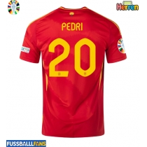 Spanien Pedri Gonzalez #20 Heimtrikot EM 2024 Kurzarm